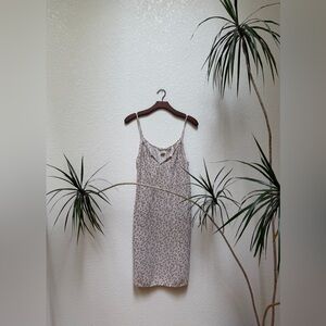 Floral Slip Dress Pink Cottagecore Spaghetti Strap Dress Size 8